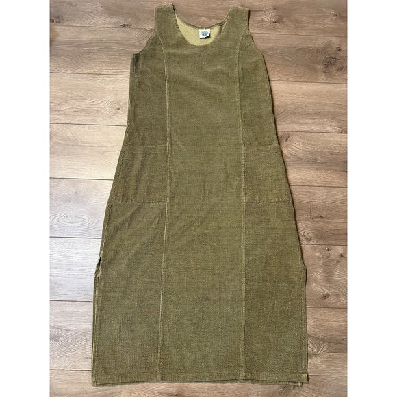 Tom Tom Caifornia Dresses Tom Tom California Vintage Olive Corduroy Maxi Dress M Poshmark